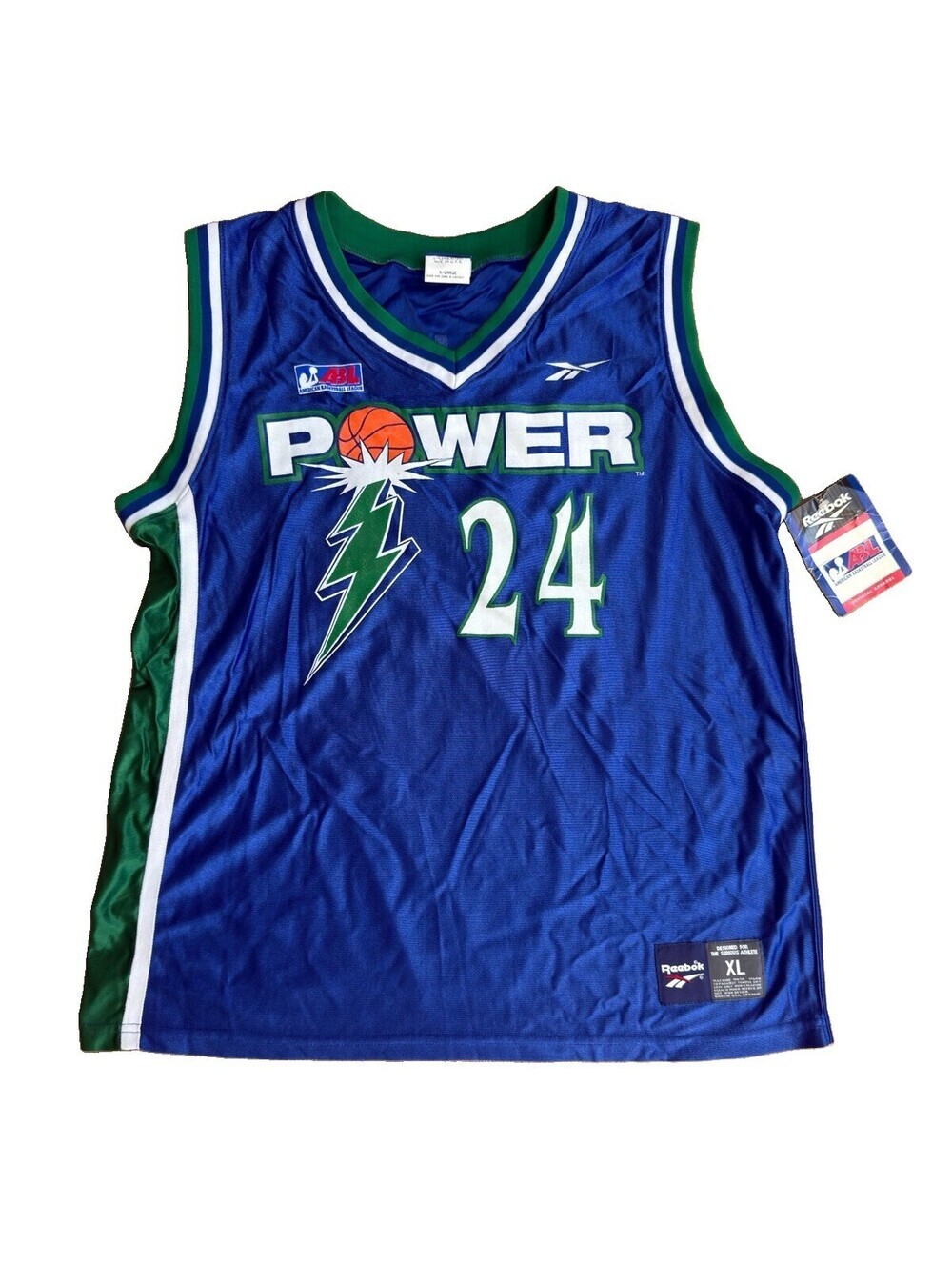 Vintage 1997 Reebok ABL Portland Power Natalie Williams #24 Jersey XL NWT USA